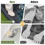 Extra Thick Inflatable Camping Sleeping Pad with Pillow