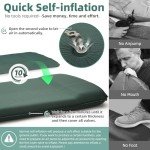 Ultra-Thick Self-Inflating Camping Sleeping Pad with Pillow