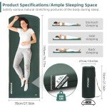 Ultra-Thick Self-Inflating Camping Sleeping Pad with Pillow