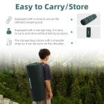 Ultra-Thick Self-Inflating Camping Sleeping Pad with Pillow