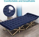 Portable Camping Cot with Mattress for Adults and Kids