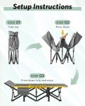 Heavy-Duty Portable Camping Cot with Mattress