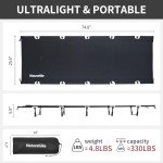 Naturehike Ultralight Folding Camping Cot - Black