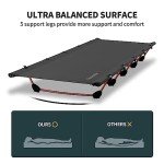 Naturehike Ultralight Folding Camping Cot - Black