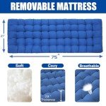 GETOVIN Heavy-Duty Camping Cot with Thick Pad