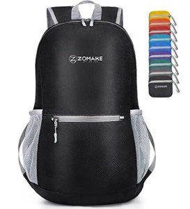 ZOMAKE 20L Ultra Lightweight Hiking Backpack - Black
