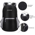 ZOMAKE 20L Ultra Lightweight Hiking Backpack - Black