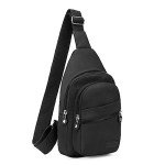 Women's Small Crossbody Sling Backpack - Black