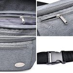 Entchin Adjustable Fanny Pack with Zipper Pockets