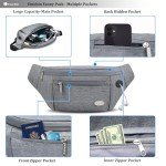 Entchin Adjustable Fanny Pack with Zipper Pockets