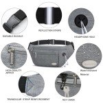 Entchin Adjustable Fanny Pack with Zipper Pockets