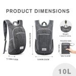 G4Free Lightweight Packable Hiking Backpack 10L/15L