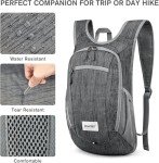 G4Free Lightweight Packable Hiking Backpack 10L/15L