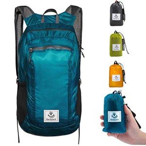 4Monster Lightweight Water-Resistant Hiking Daypack (Blue)