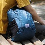 4Monster Lightweight Water-Resistant Hiking Daypack (Blue)