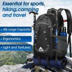 40L Waterproof Lightweight Hiking Backpack for Camping