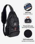 WATERFLY Packable Crossbody Sling Backpack for Hiking