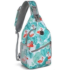 ZOMAKE Mini Water-Resistant Sling Bag - Flamingo Blue