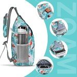 ZOMAKE Mini Water-Resistant Sling Bag - Flamingo Blue