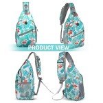 ZOMAKE Mini Water-Resistant Sling Bag - Flamingo Blue