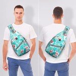 ZOMAKE Mini Water-Resistant Sling Bag - Flamingo Blue