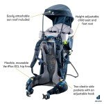 Deuter Kid Comfort Child Carrier Backpack - Midnight