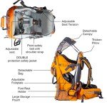 Comfortable Baby Hiking Backpack with Sun Shade & Storage