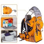 Comfortable Baby Hiking Backpack with Sun Shade & Storage