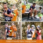 Comfortable Baby Hiking Backpack with Sun Shade & Storage
