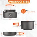 17-Piece Camping Cookware Set for Outdoor Adventures