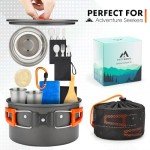 17-Piece Camping Cookware Set for Outdoor Adventures