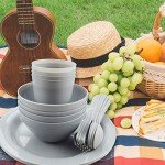 24-Piece Camping Dish Set with Mesh Bag