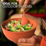 Eco-Friendly Wheat Straw Dinnerware Set for Camping