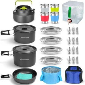 Odoland 29-Piece Lightweight Camping Cookware Set