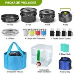 Odoland 29-Piece Lightweight Camping Cookware Set