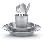 Wealers Stainless Steel Camping Mess Kit for One