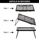 REDCAMP Portable Heavy Duty Campfire Grill Grate