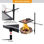 REDCAMP Heavy Duty Swivel Campfire Grill with Bag