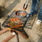 REDCAMP Heavy Duty Swivel Campfire Grill with Bag