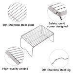 REDCAMP 17" Folding Stainless Steel Campfire Grill