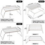 REDCAMP 17" Folding Stainless Steel Campfire Grill