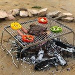 ZORMY 17" Portable Stainless Steel Campfire Grill