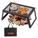 Portable Folding Campfire Grill with Carry Bag