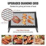 Portable Folding Campfire Grill with Carry Bag