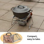 Portable Folding Campfire Grill for Camping