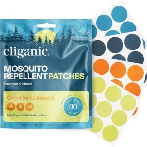 Cliganic 90-Pack Natural Mosquito Repellent Stickers
