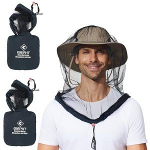 2 Pack Mosquito Head Nets for Camping & Outdoors