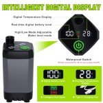 Spopal Rechargeable Camping Shower with LED Display
