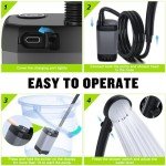 Spopal Rechargeable Camping Shower with LED Display