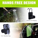 Spopal Rechargeable Camping Shower with LED Display